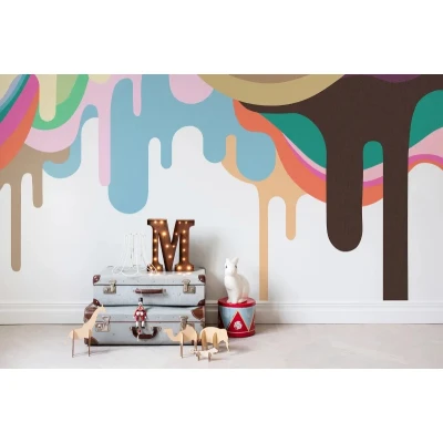 Fototapet premium, model 3d, amatorii de dulciuri, Dripping Ice Cream, Ceiling, dimensiuni pe comanda Rebel Walls