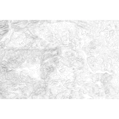Fototapet premium, model 3d, Munți înalți Elevation Lines, White, dimensiuni pe comanda Rebel Walls