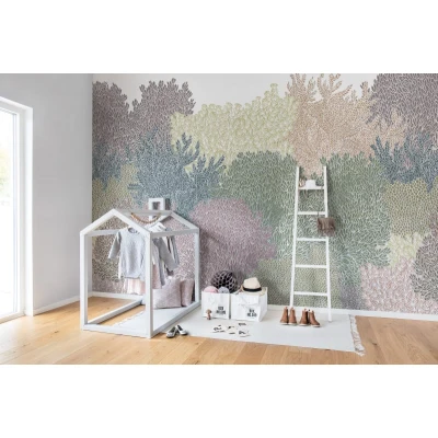 Fototapet premium, model 3d, peisaj creat în culori delicate, Hideaway, Gentle, dimensiuni pe comanda Rebel Walls