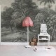Fototapet premium, model 3d, o junglă exotică Jungle Land, Vintage, Pastel, dimensiuni pe comanda