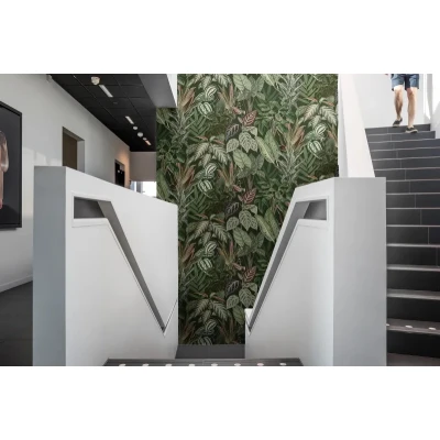 Fototapet premium, model 3d, o noapte în junglă Mischievous Monkeys, Lush, dimensiuni pe comanda Rebel Walls