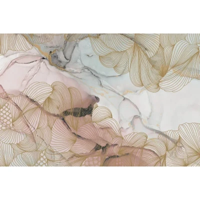Fototapet premium, model 3d, Fototapet luxuriant cu marmură Opulence, Pink Marble, Pastel, dimensiuni pe comanda Rebel Walls