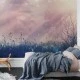 Fototapet premium, model 3d, cameră relaxantă Pink Dawn, dimensiuni pe comanda