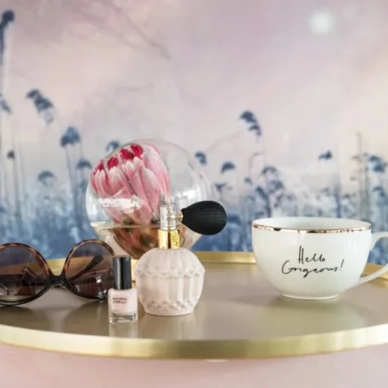 Fototapet premium, model 3d, cameră relaxantă Pink Dawn, dimensiuni pe comanda