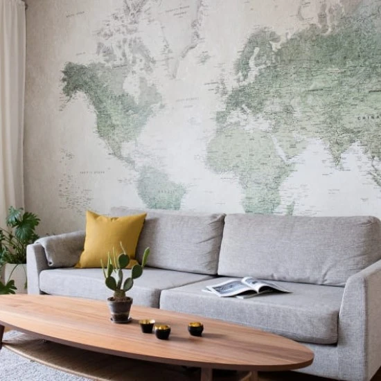 Fototapet premium, model 3d, harti scoala School Atlas, Pastel, dimensiuni pe comanda