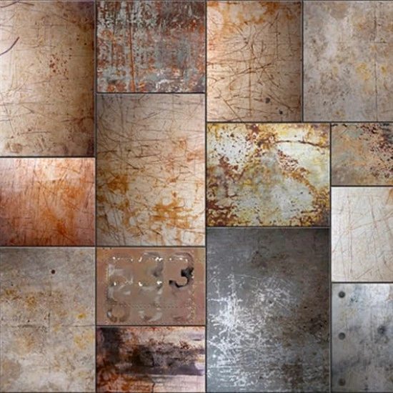 Fototapet premium, model 3d, metal zgâriat Steel, dimensiuni pe comanda