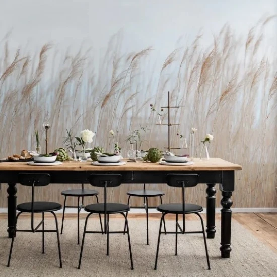 Fototapet premium, model 3d, coasta marina Swaying Reed, dimensiuni pe comanda