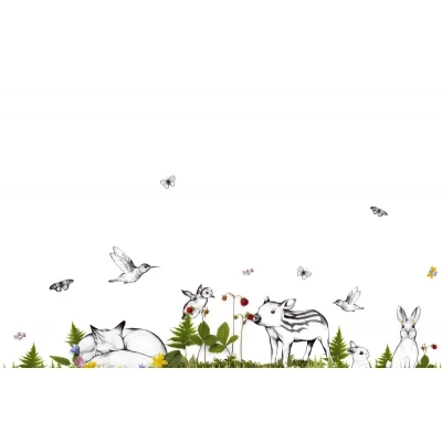 Fototapet premium, model 3d, The Rabbit's Playground, dimensiuni pe comanda Rebel Walls