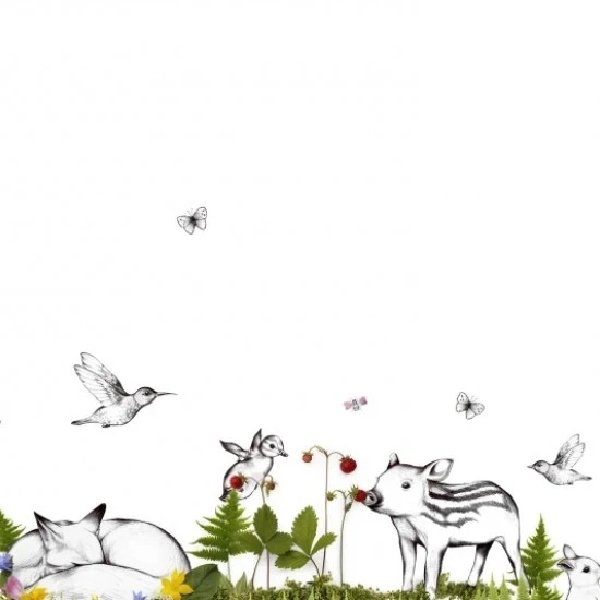 Fototapet premium, model 3d, The Rabbit's Playground, dimensiuni pe comanda