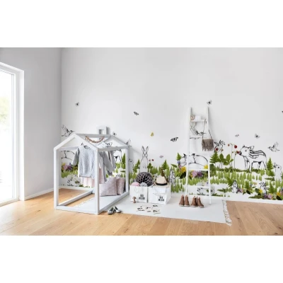 Fototapet premium, model 3d, The Rabbit's Playground, dimensiuni pe comanda Rebel Walls