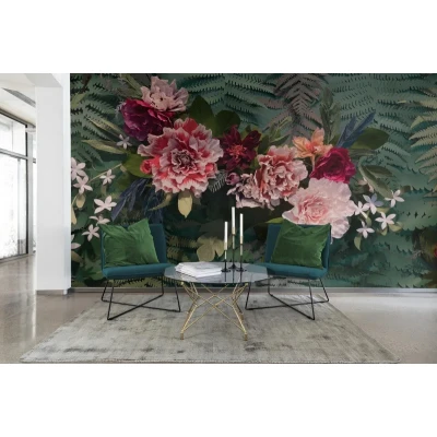 Fototapet premium, model 3d, Unfading Flowers, Colossal, Pastel, dimensiuni pe comanda Rebel Walls