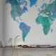 Fototapet premium, model 3d, contururile continentelor, dimensiuni pe comanda