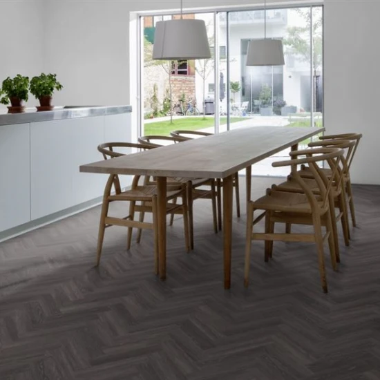 Pardoseala vinil rigid SPC Kahrs Herringbone Calder 720x120x5 mm strat uzura 0.55 mm