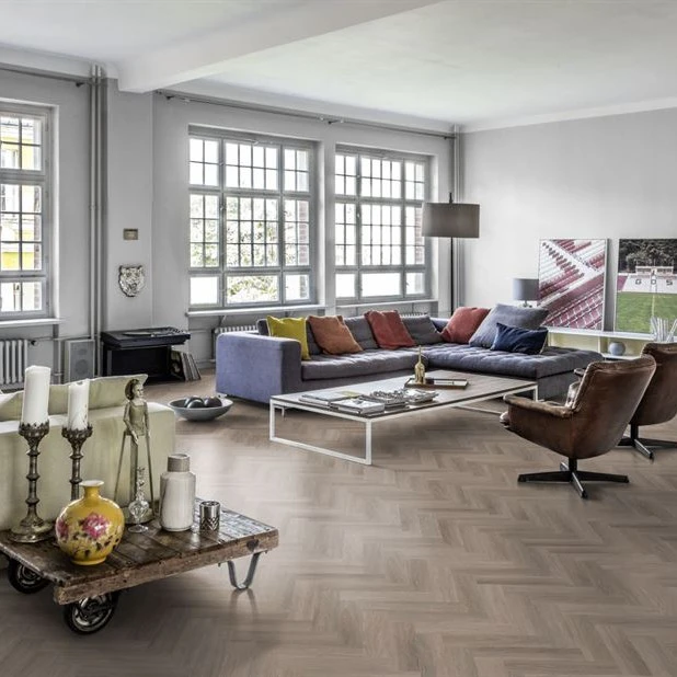 Pardoseala LVT SPC Kahrs Whinfell Herringbone 720x120x5 mm