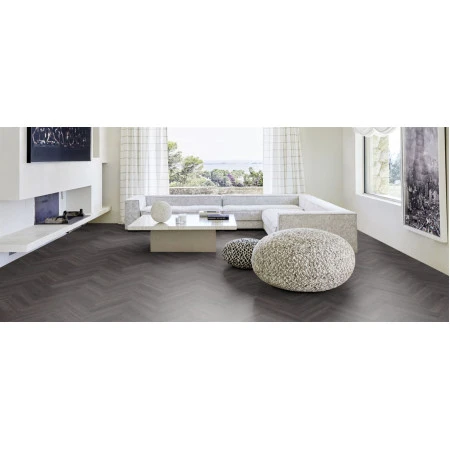 Pardoseala vinil rigid SPC Kahrs Herringbone Calder 720x120x5 mm strat uzura 0.55 mm Kahrs