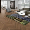 Pardoseala SPC Kahrs Herringbone Redwood 720x120x5 mm strat uzura 0.55 mm