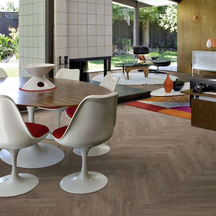 Pardoseala LVT SPC Kahrs Herringbone Sarek 720x120x5 mm strat uzura 0.55 mm