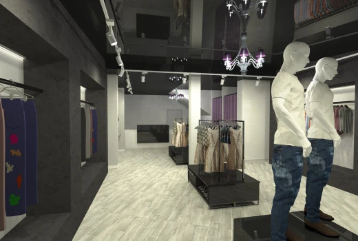Proiect Design Interior Magazin de Haine Ramnicu Valcea, jud. Valcea