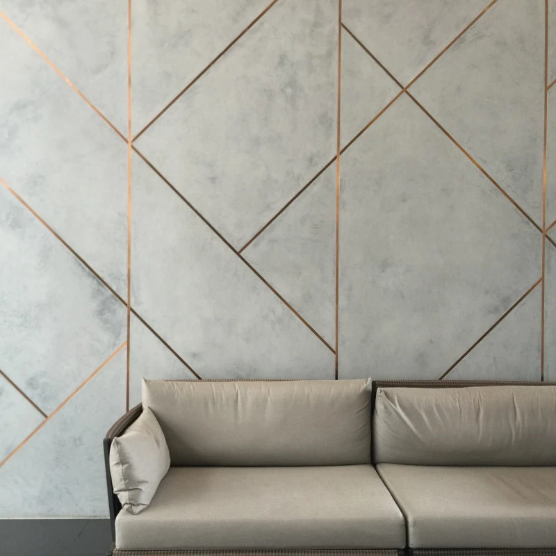 Vopsea Decorativa Marmorino KS  Mozaic cu Rosturi Metalice