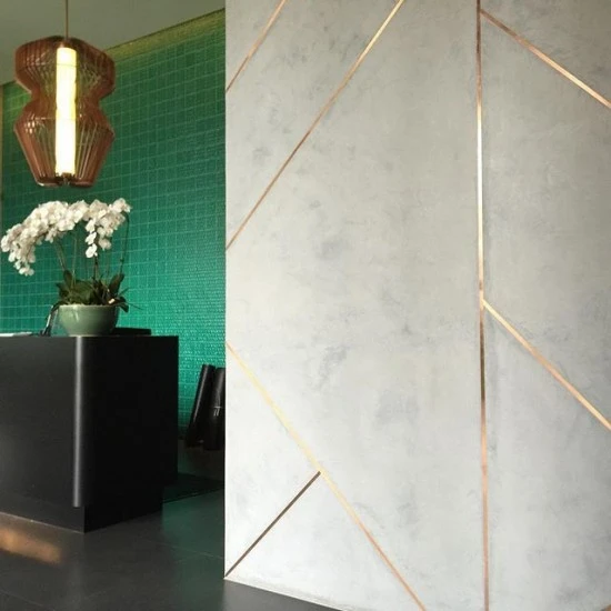 Vopsea Decorativa Marmorino KS  Mozaic cu Rosturi Metalice