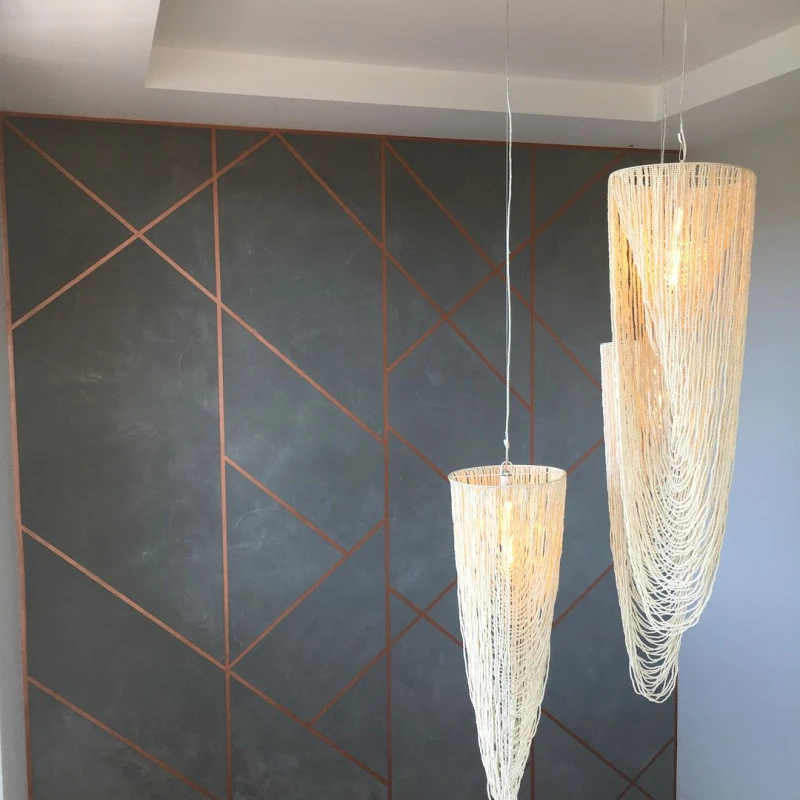 Vopsea Decorativa Marmorino KS  Mozaic cu Rosturi Metalice