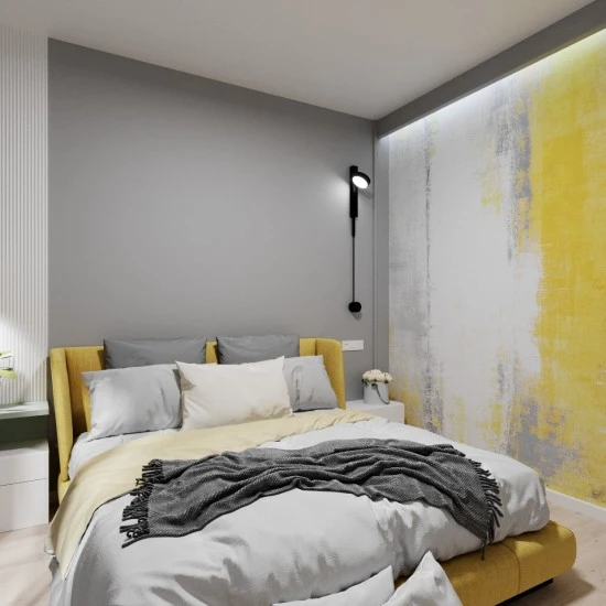 FOTO TAPET Aesthetic Yellow, galben abstract, dimensiuni pe comanda