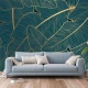 FOTO TAPET Aesthetic Blue Feathers, albastru , dimensiuni pe comanda