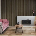 Panou decorativ Linea Slim 1 negru stejar