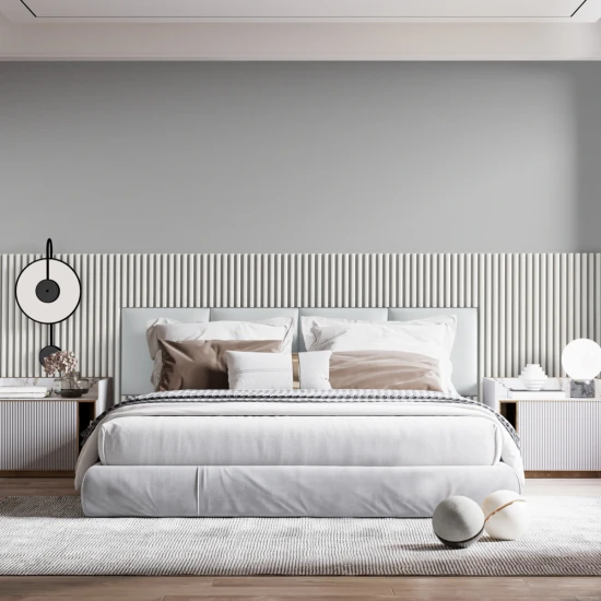 Lamela decorativa Linea Slim Single alb