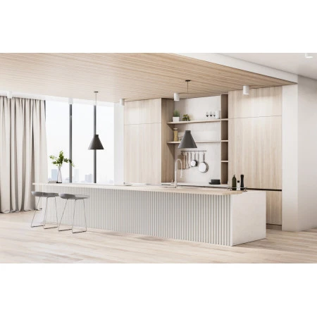 Lamela decorativa Linea Slim Single alb