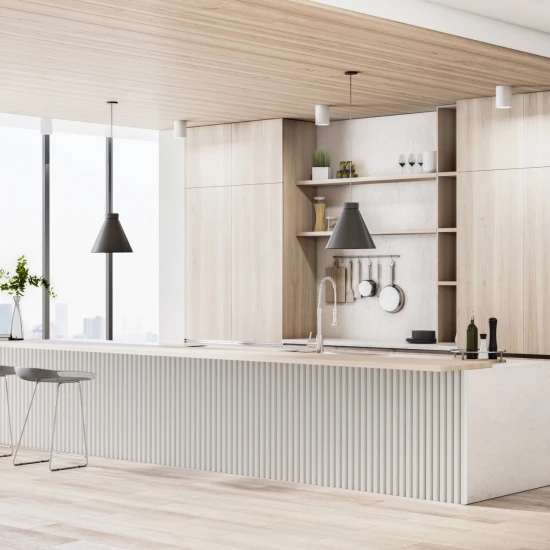 Lamela decorativa Linea Slim Single alb