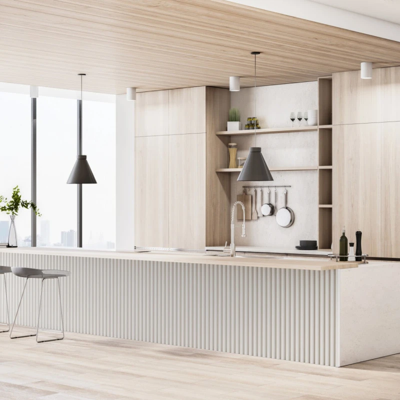 Lamela decorativa Linea Slim Single alb