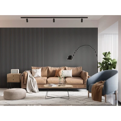 Lamele decorative Linea Slim Single negru  Stegu