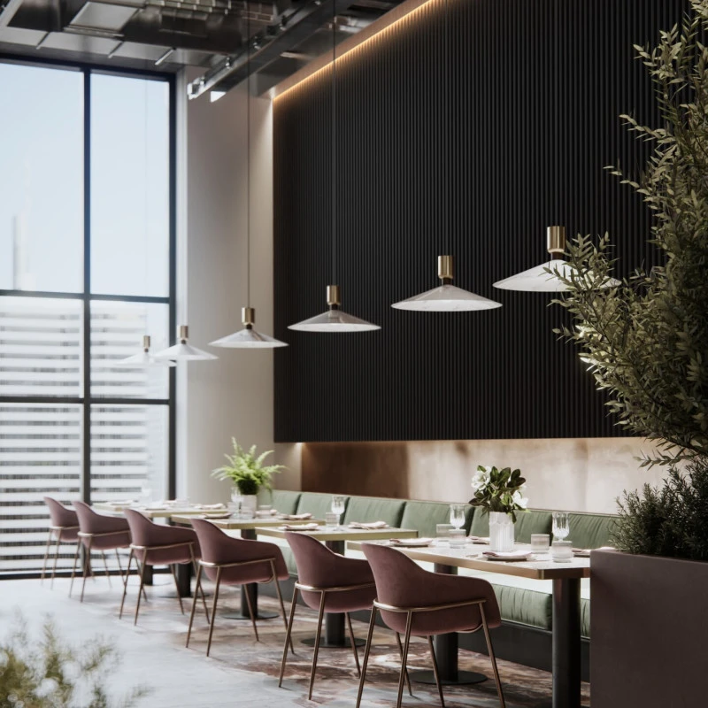Lamele decorative Linea Slim Single negru 