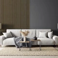 Panou decorativ tip riflaj Linea Slim 3 stejar negru 