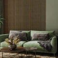 Panou decorativ tip riflaj Linea Slim 3 stejar negru 