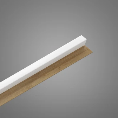 Panou decorativ tip riflaj Linea Slim 1 alb stejar Stegu