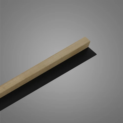 Panou decorativ tip riflaj Linea Slim 1 stejar negru