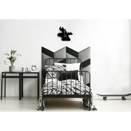 Panou tapitat ABIES herringbone-Paralelogram gri stanga R91L 30x30 Stegu