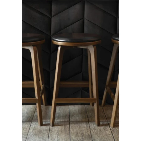Panou tapitat ABIES-Triunghi negru stanga R100L 30x15, set 2 bucati