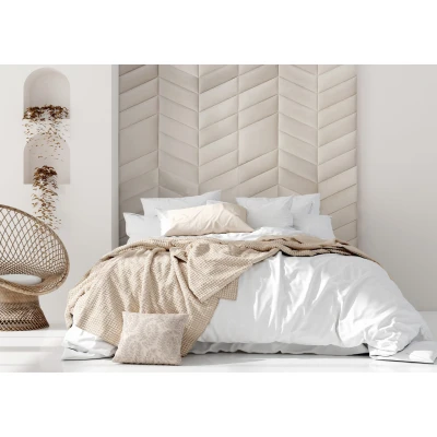 Panou tapitat ABIES-Triunghi bej dreapta R21R 30x15, set 2 bucati Stegu