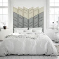 Panou tapitat ABIES herringbone-Paralelogram bej stanga R21L 30x30