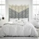 Panou tapitat ABIES herringbone-Paralelogram bej stanga R21L 30x15