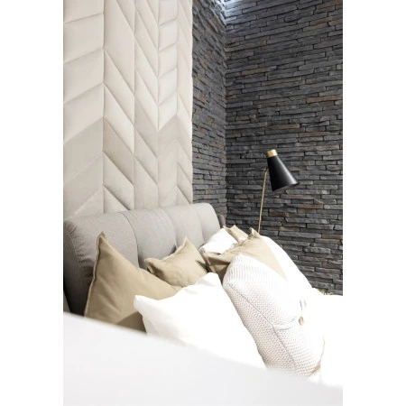 Panou tapitat ABIES-Triunghi bej stanga R21L 30x15, set 2 bucati Stegu