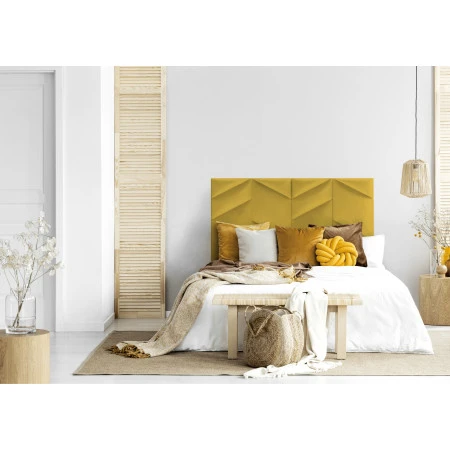Panou tapitat ABIES herringbone-Paralelogram galben stanga R41L 30x30 Stegu