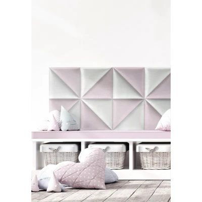 Panou tapitat BASIC 02-Triunghi gri R91 30x30, set 2 bucati Stegu