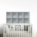 Panou tapitat BASIC 02-Patrat gri R91 30x30