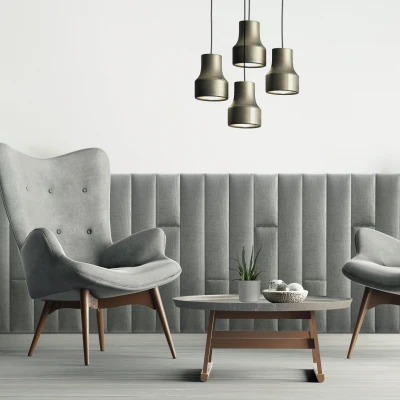 Panou tapitat BASIC 03-Dreptunghi gri K11 90x15 Stegu