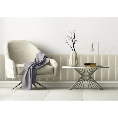 Panou tapitat BASIC 03-Dreptunghi crem M03 30x15 Stegu