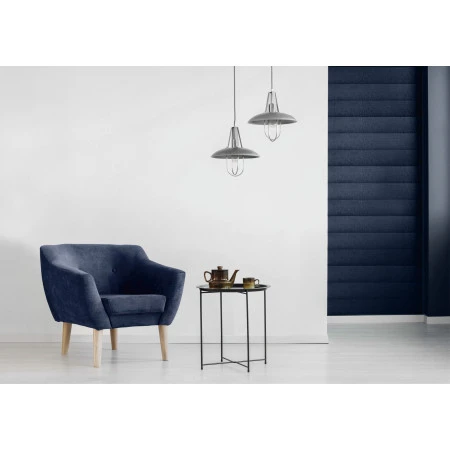 Panou tapitat BASIC 03-Dreptunghi albastru M20 90x15 Stegu